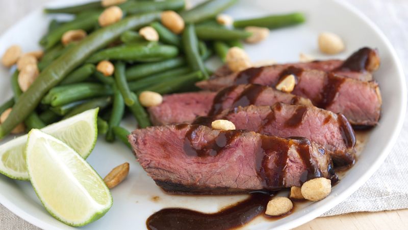 Sweet and Spicy Hoisin Steak with Green Beans