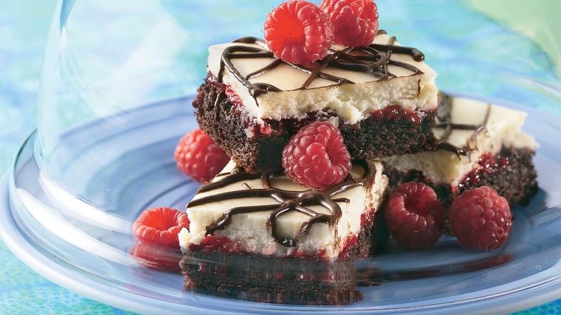Chocolate-Raspberry Cheesecake Bars