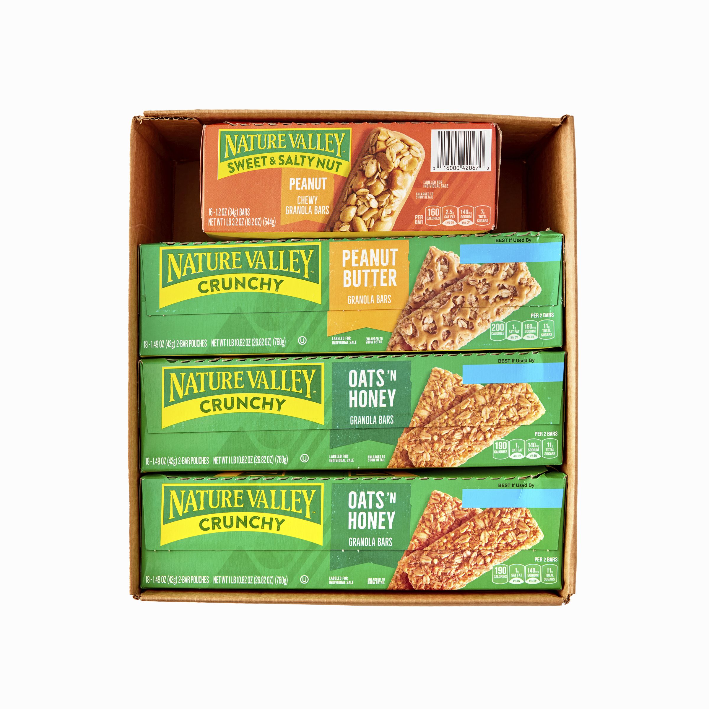  Open Case Nature Valley Granola Bars Variety Pack 3 Flavors