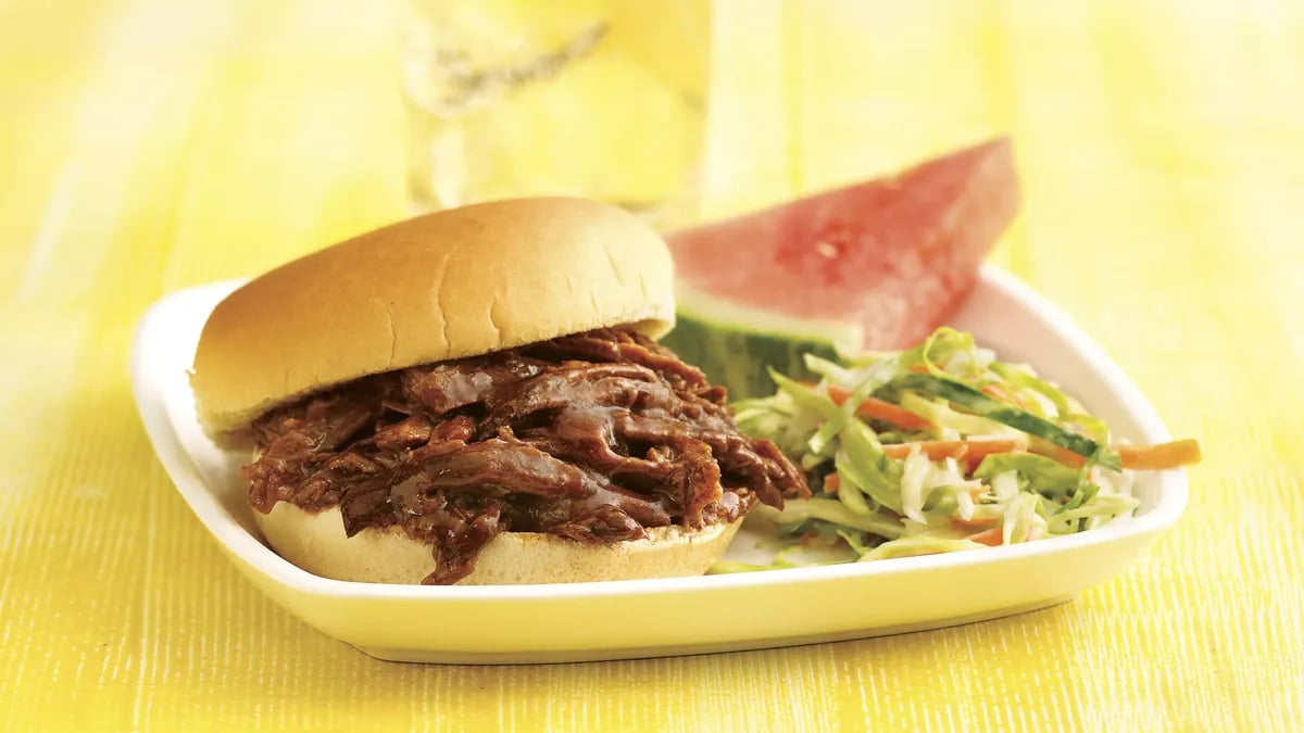 Root Beer Barbecue Beef Sandwiches