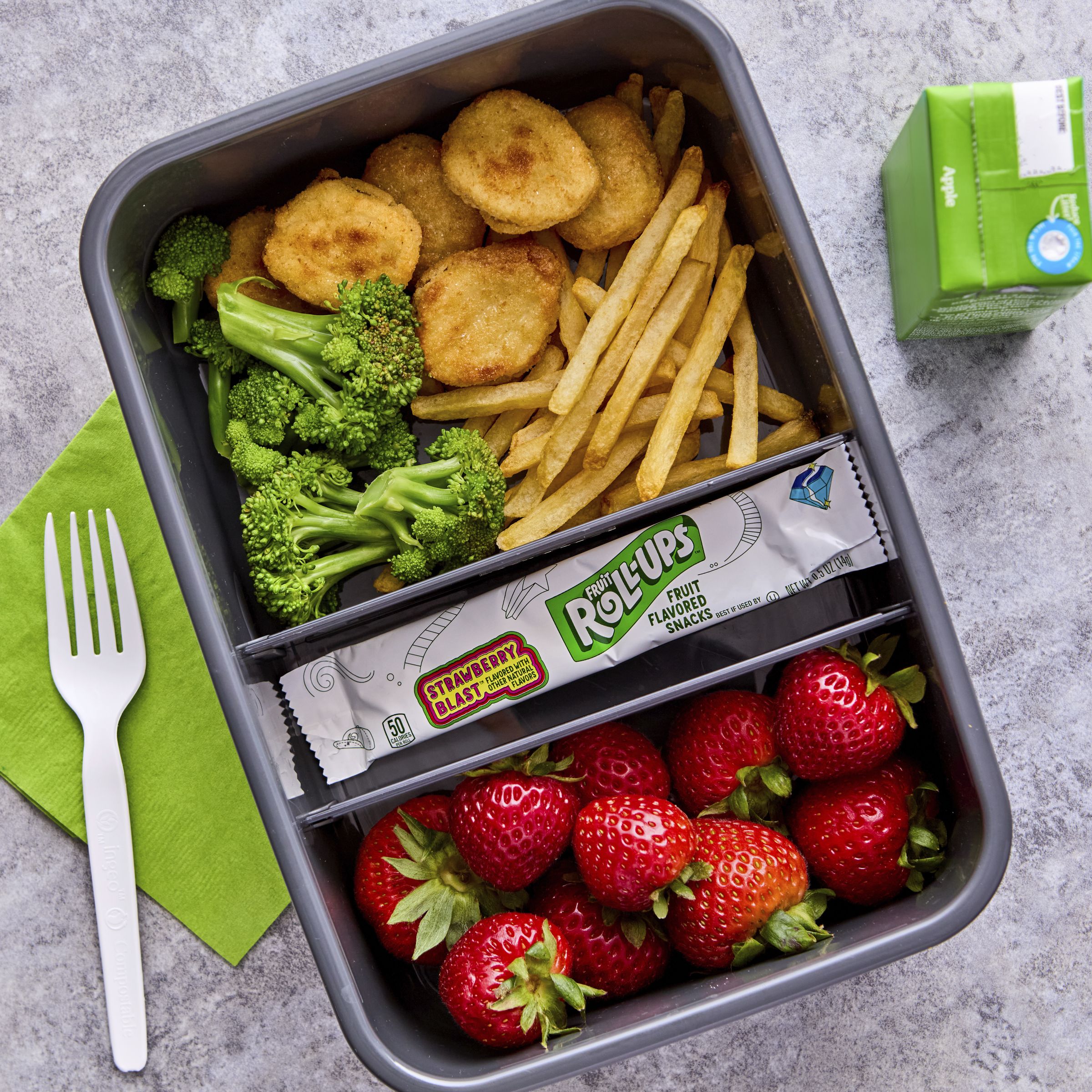  Styled Fruit Roll-Ups Gluten Free Fruit Snacks Single Serve Pouch Reduced Sugar Strawberry Blast 96/0.5 OZ