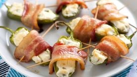 Turkey Bacon Wrapped Jalapeño Poppers – Delicious Snacks for