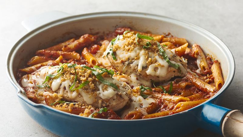 Skillet Chicken Parmesan for Two