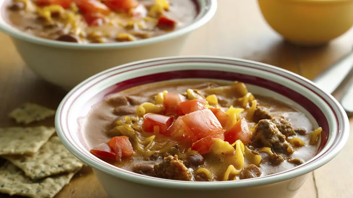 Cheddar Melt Chili