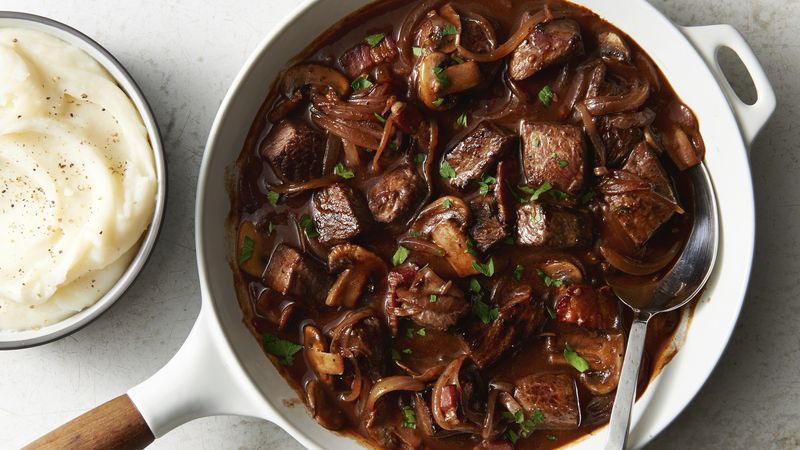 Quick and Easy Beef Bourguignon for Two