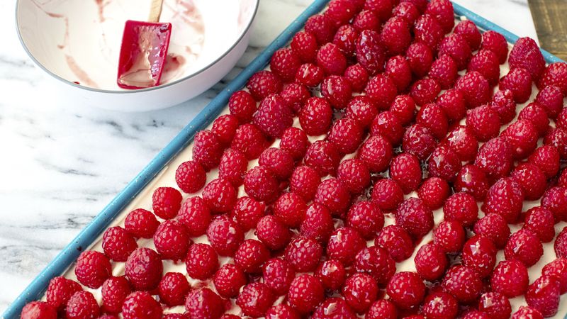 Fresh Raspberry Chocolate Pecan Tray Tart