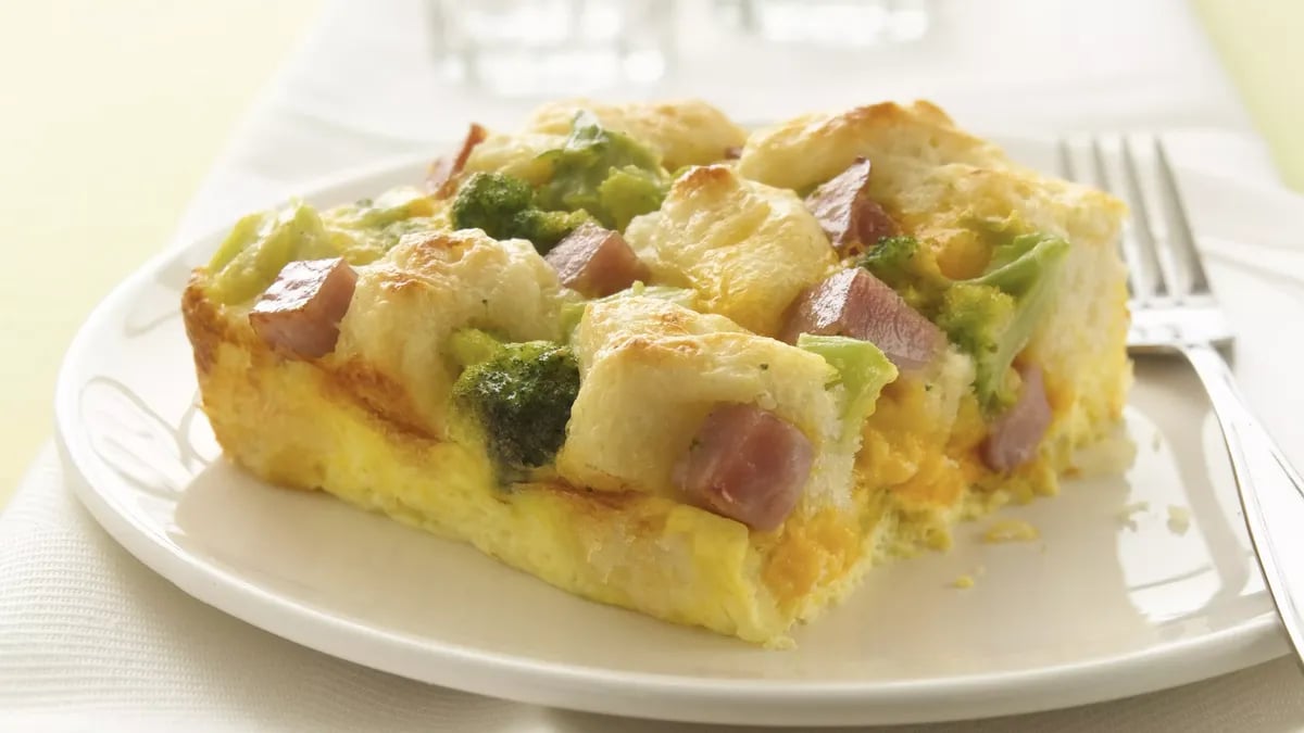 Ham and Biscuit Egg Bake