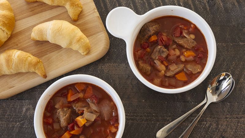 Tomato Beef and Bean Soup