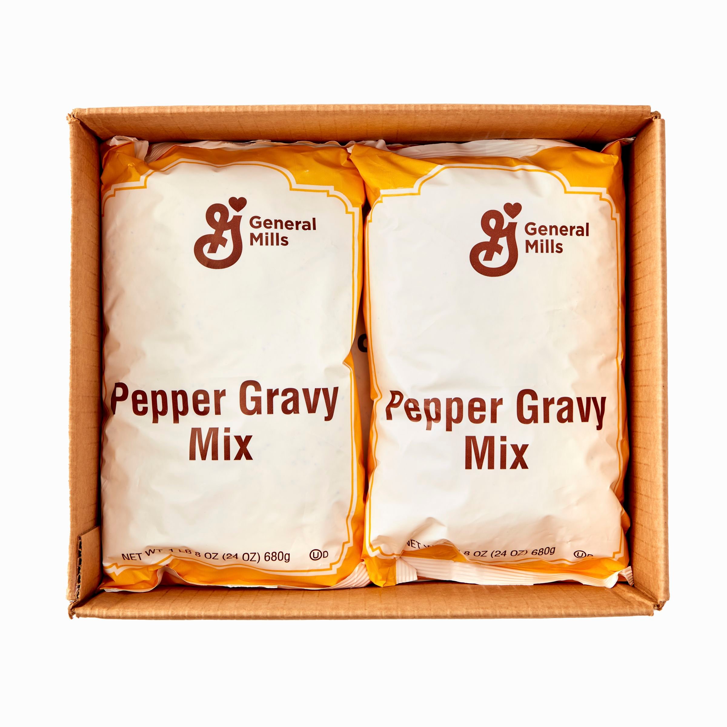  Open Case General Mills Gravy Mix Bag Pepper 6/1.5 LB