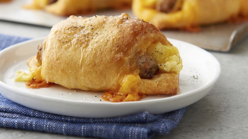 Sausage, Egg and Cheese Breakfast Crescent Rolls