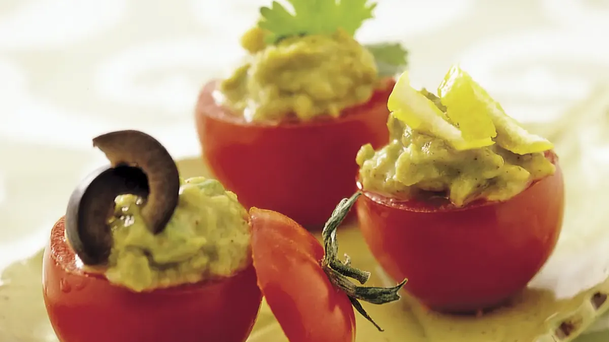 Avocado-Stuffed Cherry Tomatoes