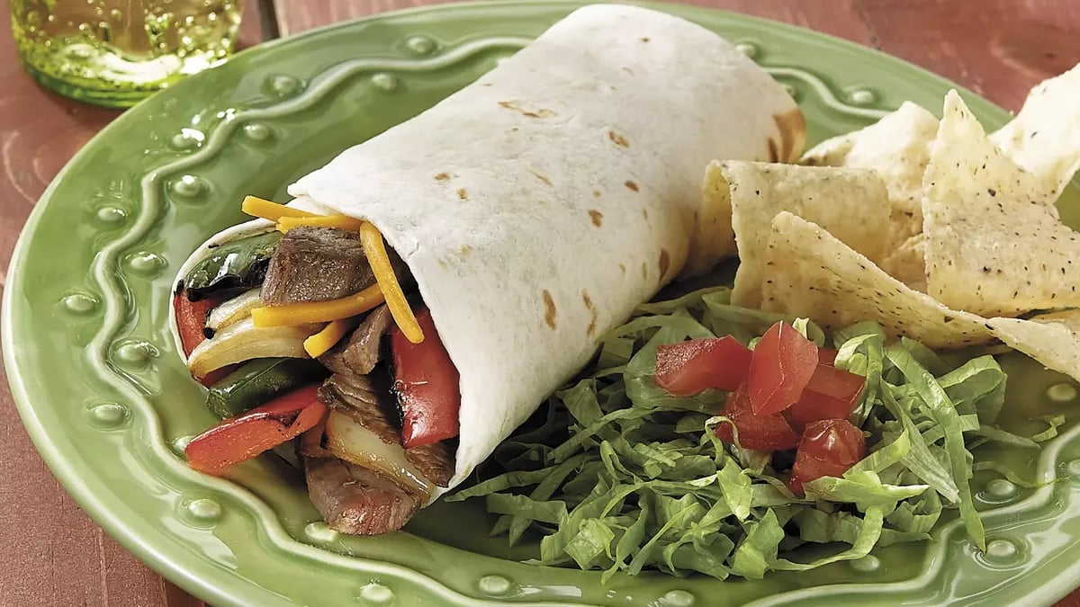 Beef Kabob Wraps