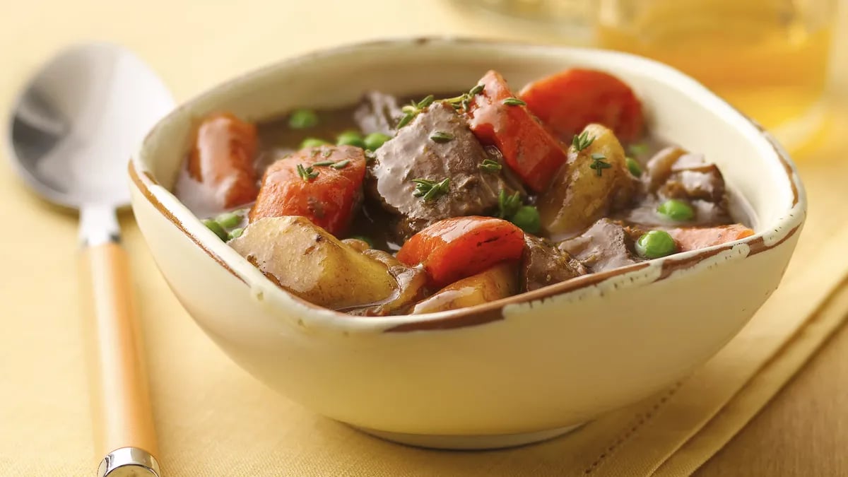 Slow-Cooker Caramelized Onion Beef Stew