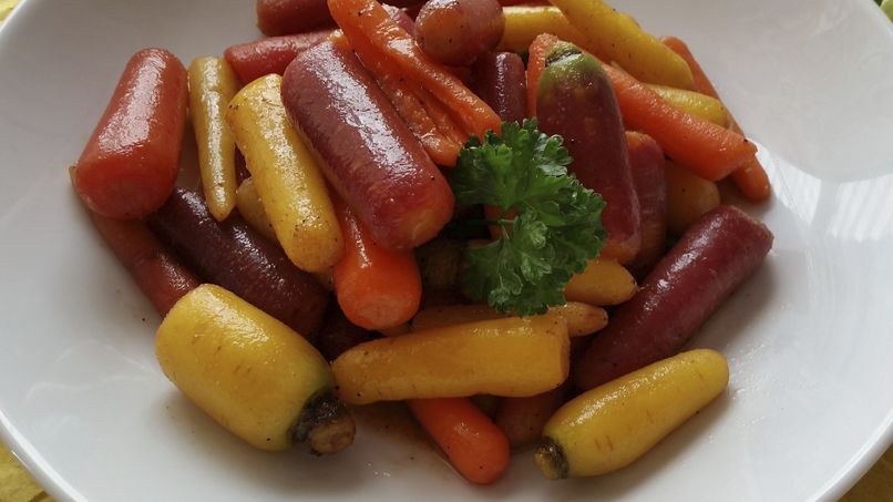Buttered Tricolor Carrots