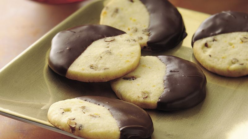 Chocolate-Dipped Orange Wafer Cookies