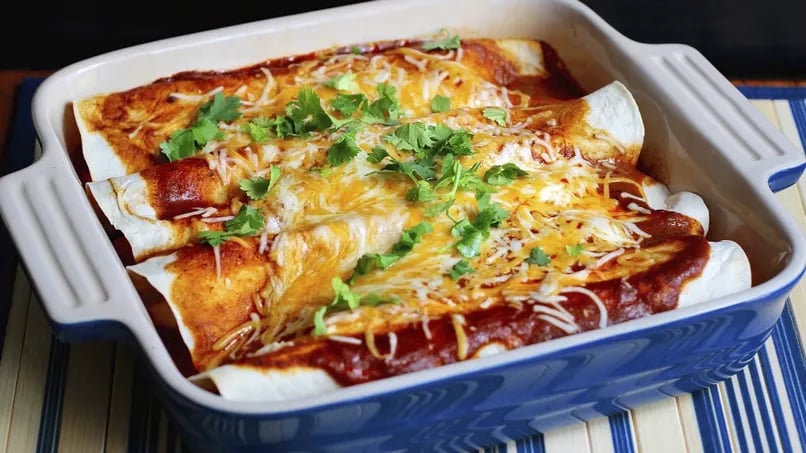 Apple, Sweet Potato and Cinnamon Enchiladas