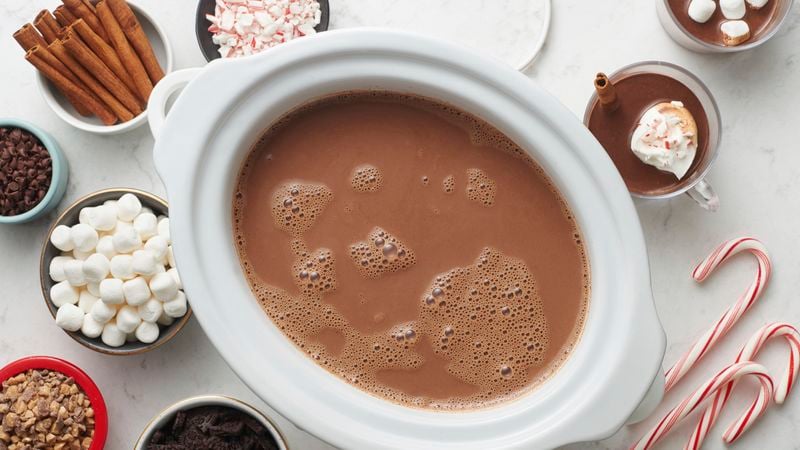 DIY Hot Chocolate Bar + Creamy Slow Cooker Hot Chocolate Recipe - Sierra in  the City