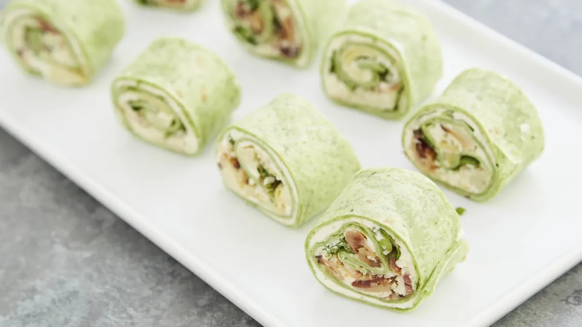 Spinach Artichoke Roll-Ups