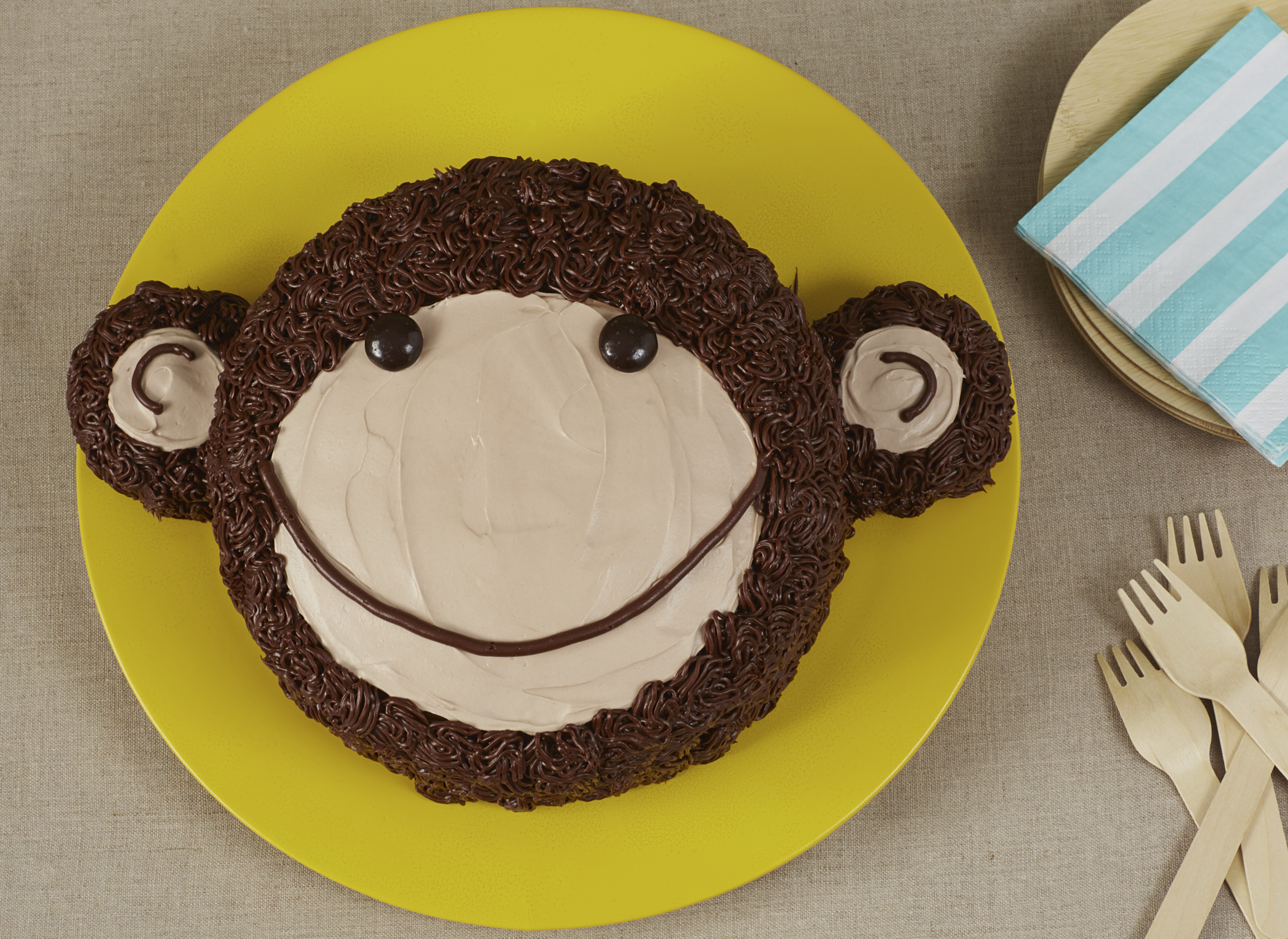 Buy Online Monkey Face Cartoon Cake For Delivery In Noida, Delhi NCR – The  Cake King