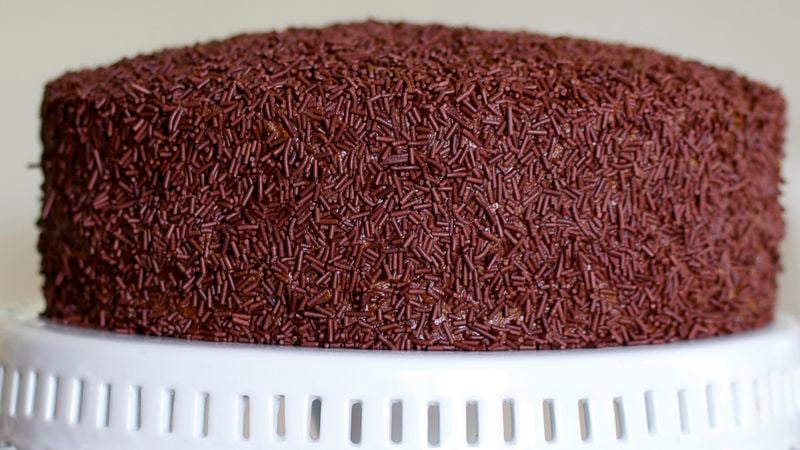 Ant House Cake with Chocolate Mascarpone Frosting
