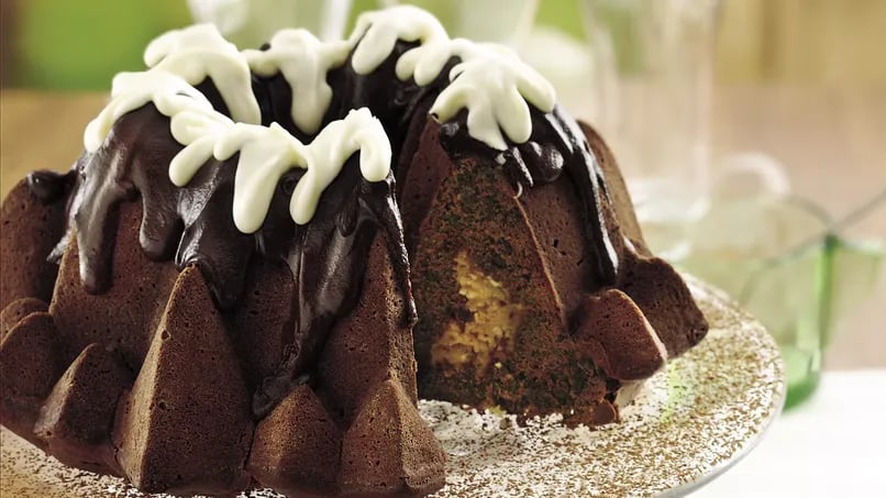 Black and White Bundt Cake