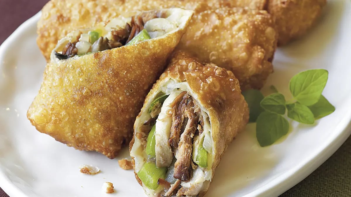 Philly Cheesesteak Egg Rolls