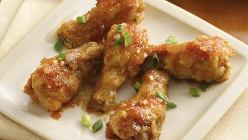 Sticky Ginger Garlic Chicken Wings