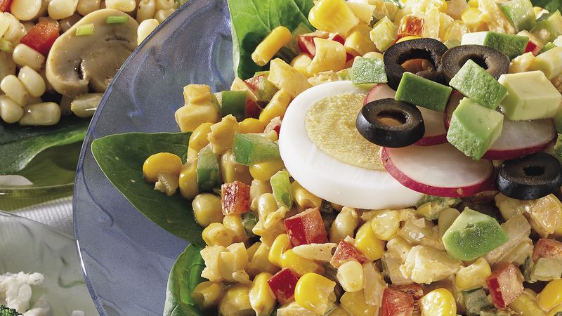 Curried Yellow and White Corn Salad