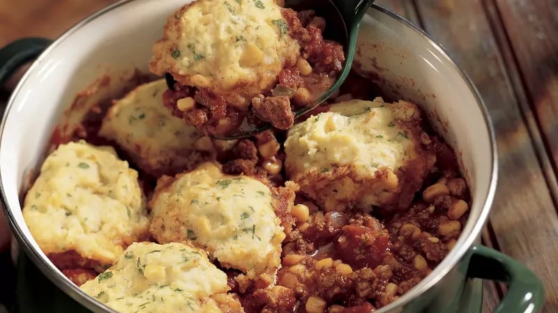 Chili with Corn Dumplings