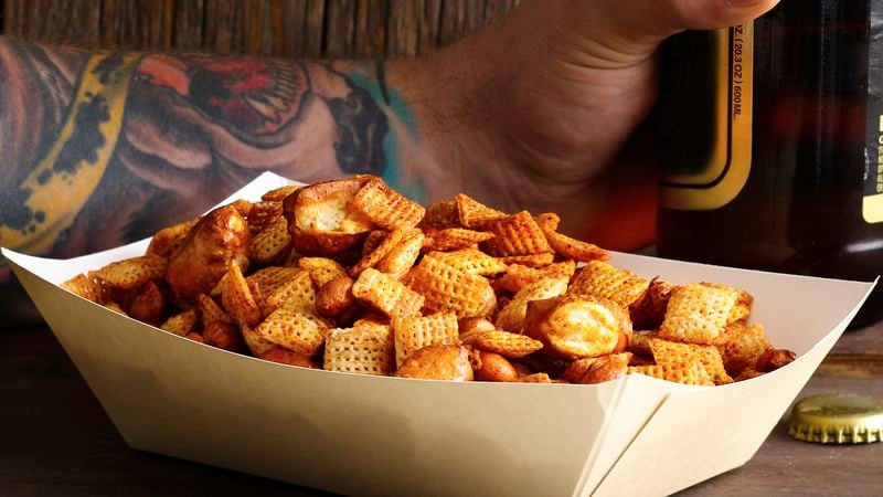 Sweet and Spicy Beer Nuts Chex Mix