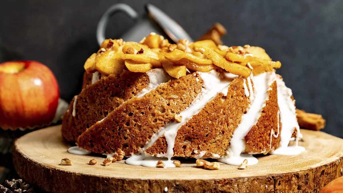 Maple-Glazed Apple Cake