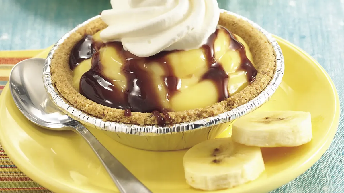 Banana-Chocolate Cream Tarts