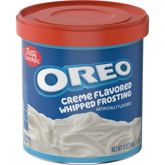 Betty Crocker OREO Creme Flavored Whipped Frosting, Gluten Free Frosting,  12 oz 