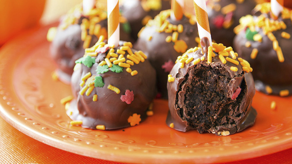 Pumpkin Fall Cake Pops