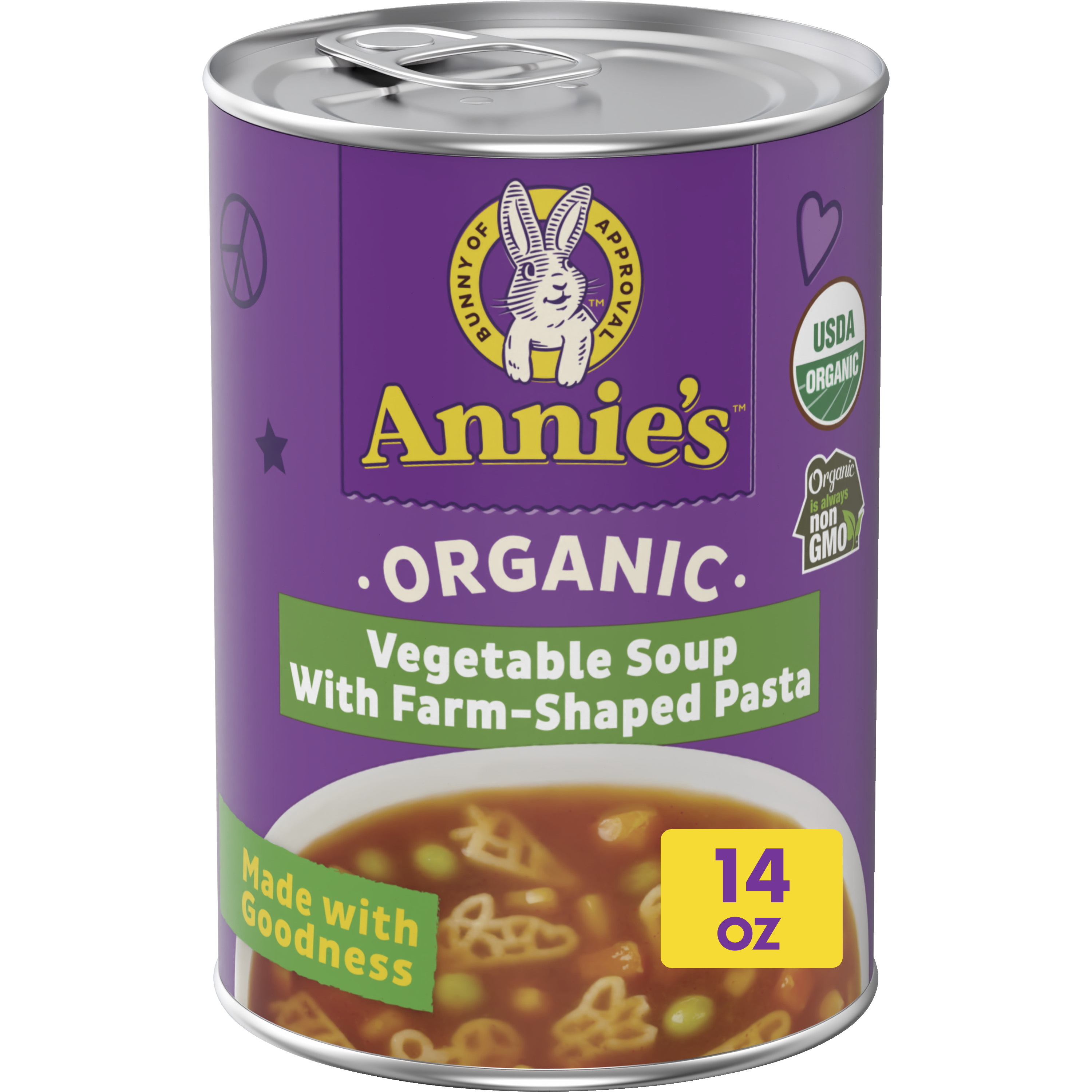 Annie Organic Vegetable Soup with Farm-Shaped Pasta | Annie's Homegrown