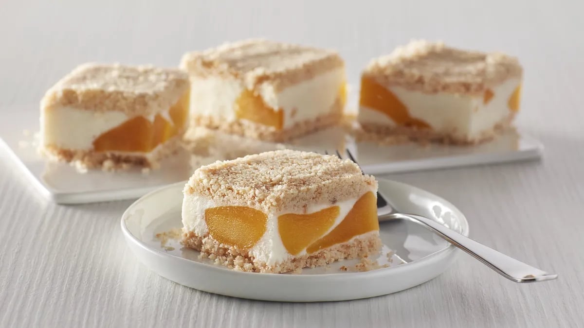 Peaches and Cream Cookie Bars