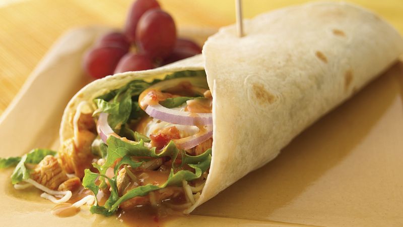Thai-Style Mexican Chicken Wraps