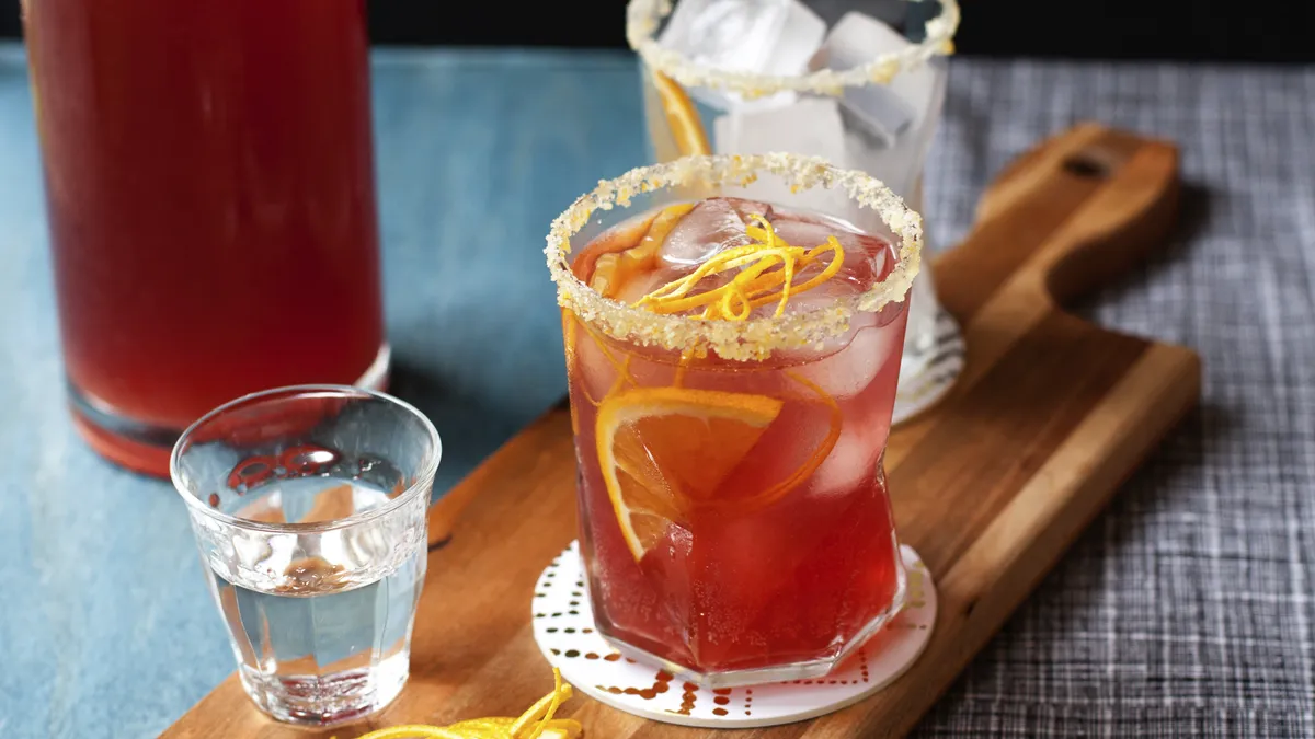 Fizzy Ginger-Cranberry Punch