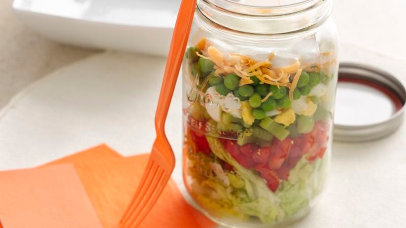 Layered Salad in a Jar Recipe 