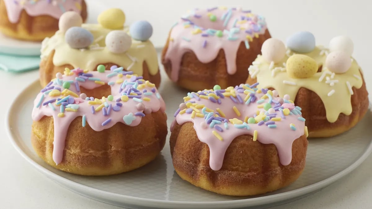 Spring Celebration Mini Bundt Cakes