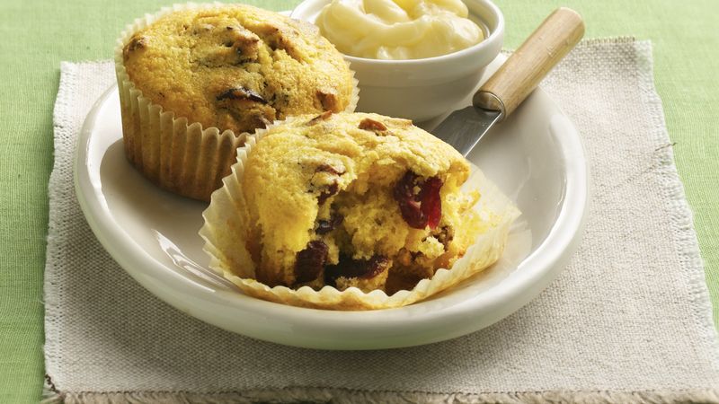 Cranberry-Cornmeal Muffins