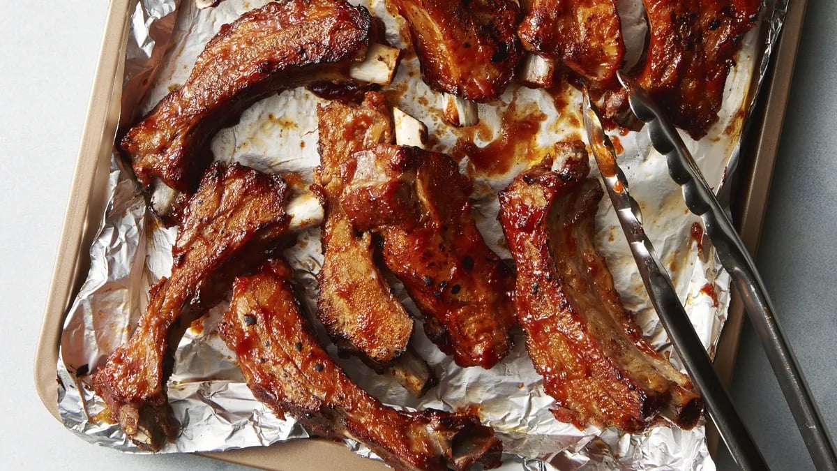 Instant Pot™ Spare Ribs with Bourbon Honey BBQ sauce