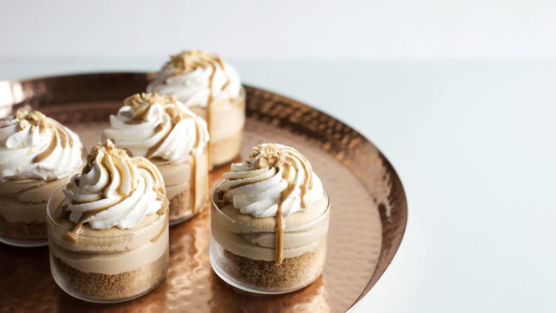 No-Bake Peanut Butter Cheesecakes