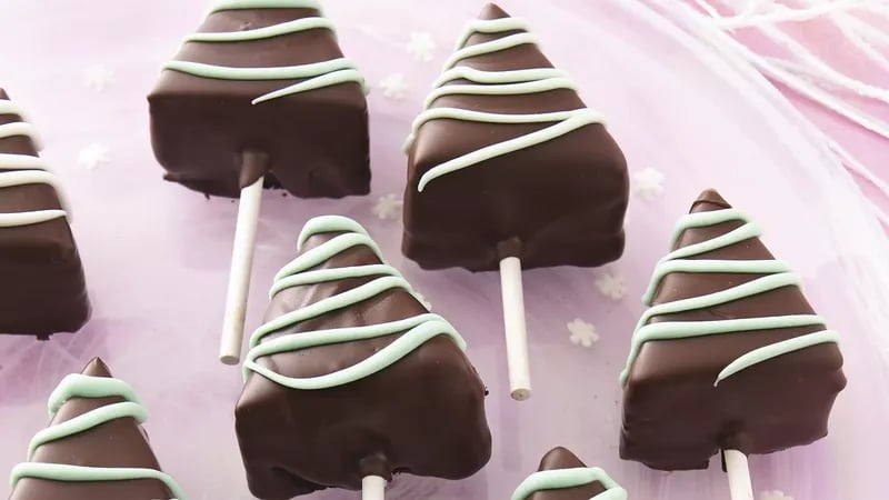 Chocolate-Covered Cheesecake Trees