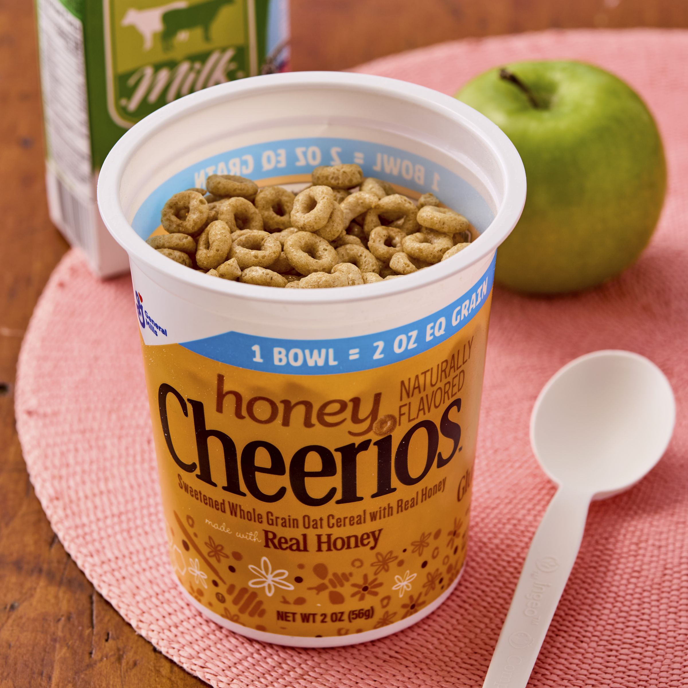  Styled Honey Cheerios Gluten Free Cereal Single Serve Cup 60/2 OZ