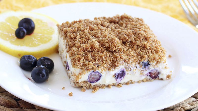 Lemon-Blueberry Frozen Crunch Cake Recipe - Tablespoon.com