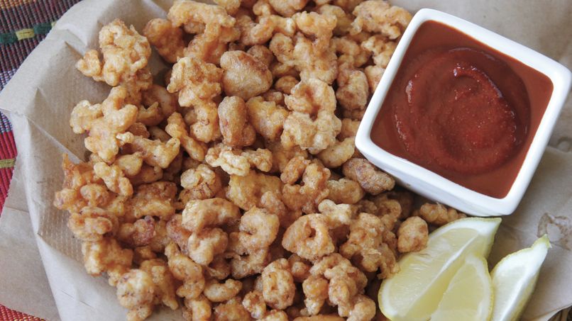 Mexican Popcorn Shrimp with Hot Sauce