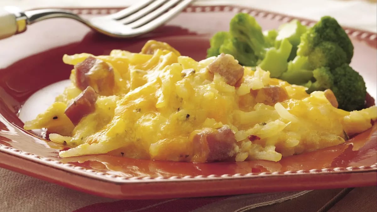 Ham and Hash Brown Casserole