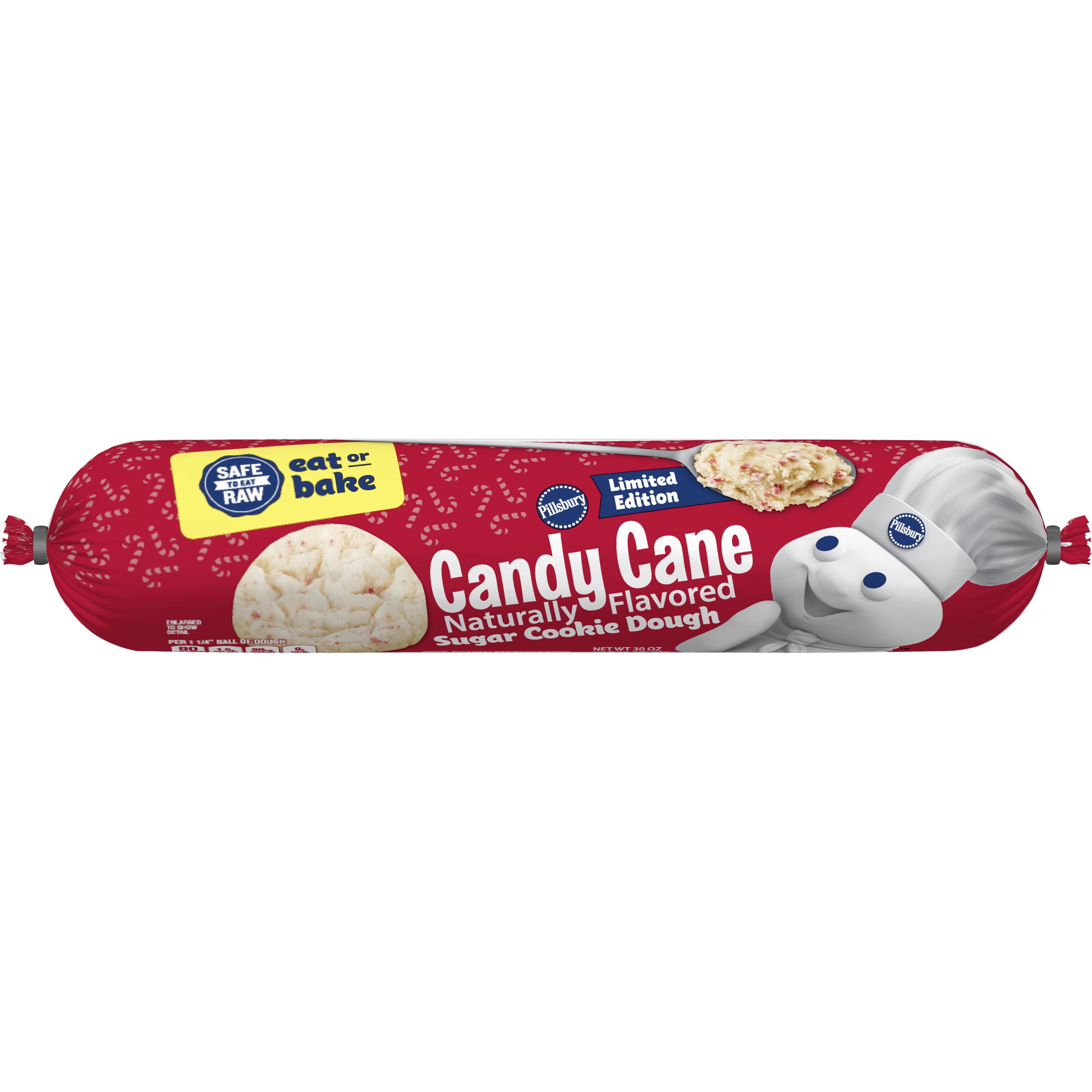 Pillsbury™ Candy Cane Cookie Dough - Front