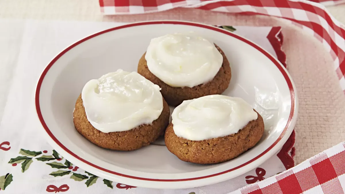 Lemon-Frosted Ginger Cookies